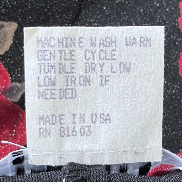 Black Red Rose Whimsigoth Mini Dress Going Out Sparkly XS Gothic Romantic Punk - Picture 10 of 11